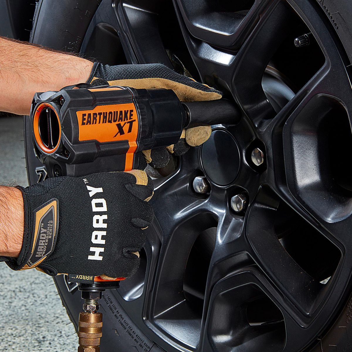 EARTHQUAKE XT 1/2 in. Composite Air Impact Wrench, Twin Hammer, 1200 ft-lbs, Purple