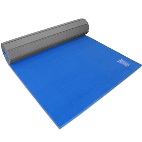 Meister FlexFloor Gymnastics & Cheer Mat - Roll-Up Carpet Training Floor for Home & Gym