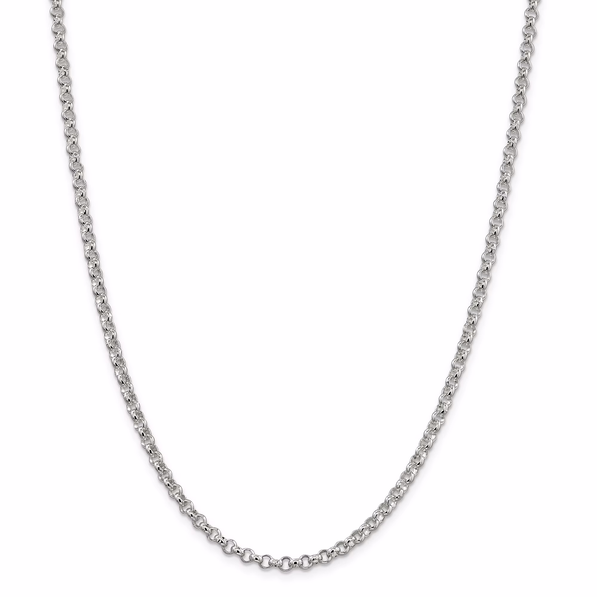 Sterling Silver 4mm Rolo Chain