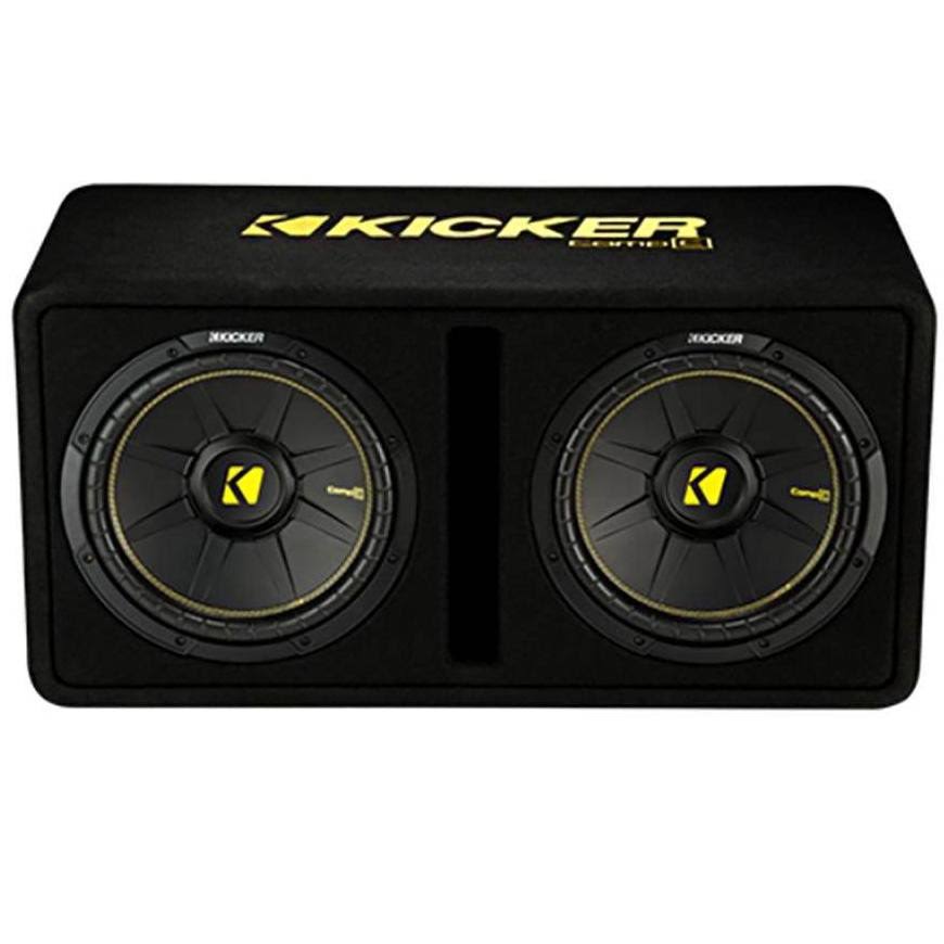 Kicker 44DCWC122 12x22 1200W Car Audio Subwoofer Sub Enclosure+Mono Amplifier Amp
