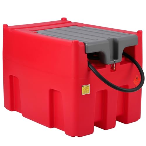 Portable Diesel Tank, 58 Gallon Fuel Tank w/ 12V Electric Fuel Transfer Pump