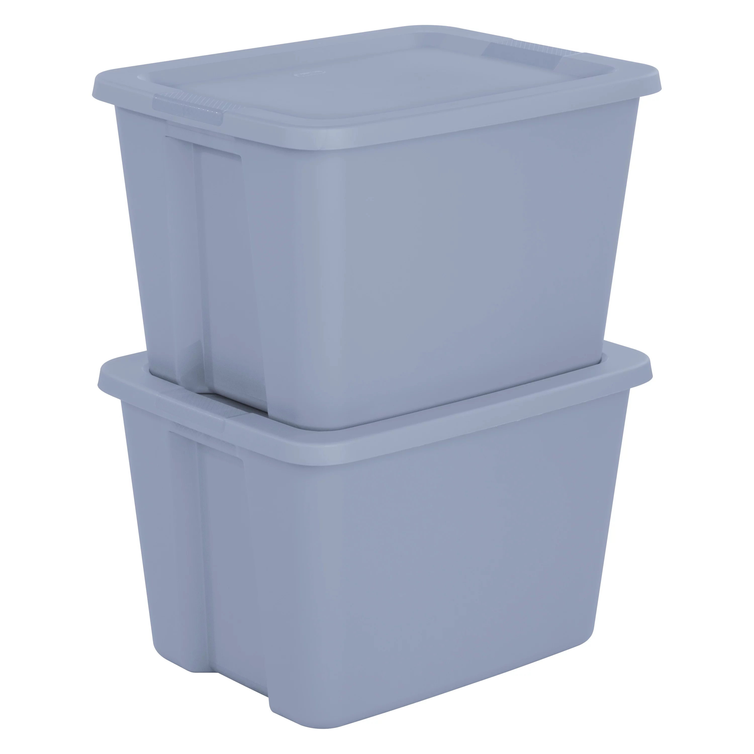 Sterilite 18 Gallon Tote Box Plastic, Gray, Set of 8