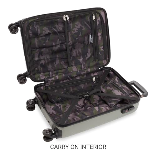 SwissGear 7272 Energie Expandable Hardside Luggage with Spinner Wheels and TSA Lock, Gunmetal, Carry-On 19-Inch
