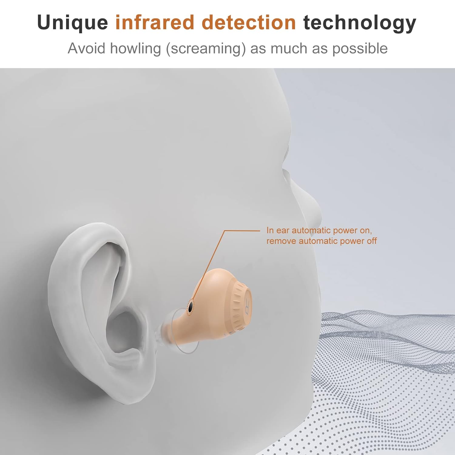 LEEL Hearing Aids, hearing aids for seniors rechargeable with noise cancelling, Nano Hearing Aid with smart sensor switch and volume control