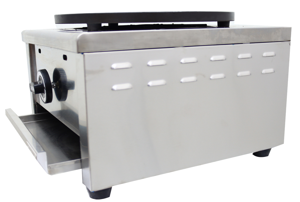 Techtongda Commercial Pancake Fruit Machine Single Head Natural Gas Crepe Maker 2000 Pa