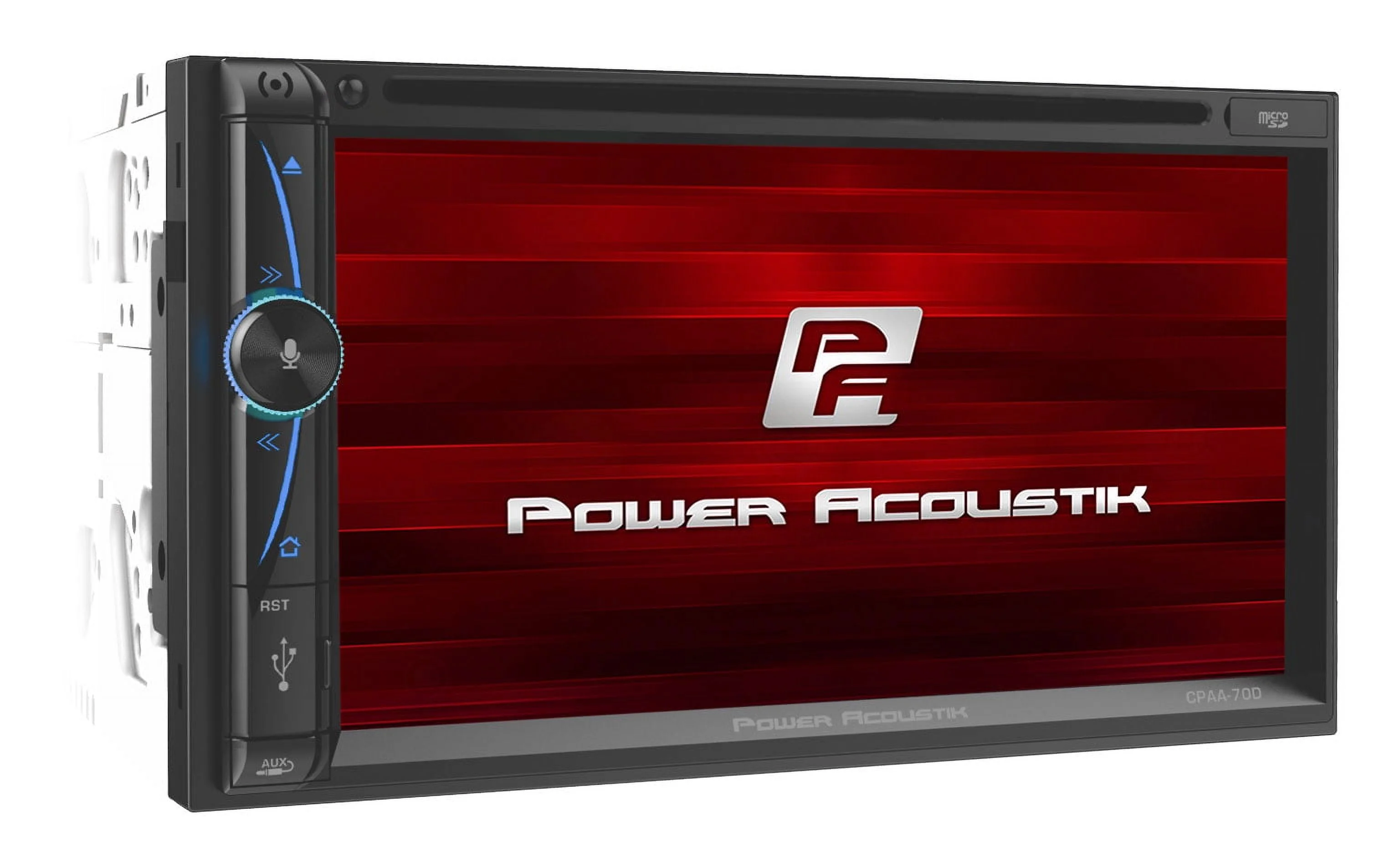 Power Acoustik CPAA-70D 2-Din 7 DVD/Carplay/Android/Bluetooth/USB Car Receiver