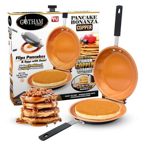 Gotham Steel 20 Pc Pots and Pans Set & Double Sided Pan