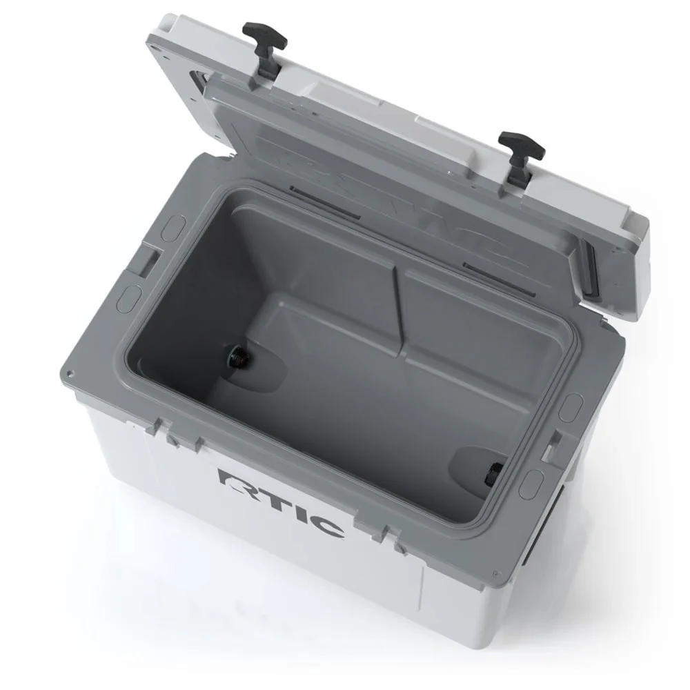 RTIC 52 QT Ultra-Light Hard-Sided Ice Chest Cooler, Dark Grey And Cool Grey, Fits 76 Cans