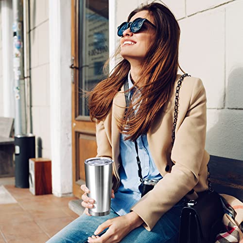 Sieral 36 Packs Stainless Steel Tumbler Bulk with Lid Vacuum Double Wall Insulated Travel Coffee Mug Powder Coated Tumbler Cup for Graduation Wedding