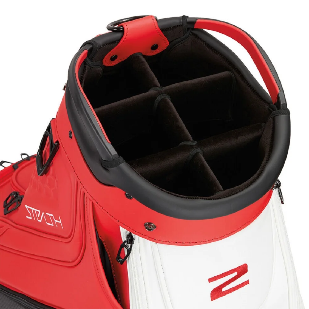 TaylorMade Tour Staff Golf Bag - Red/Black/White - New 2023