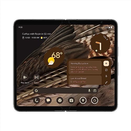 Google Pixel Fold - Verizon Android 5G Smartphone with Telephoto Lens and Ultrawide Lens - Foldable Display - 24-Hour Battery - Obsidian