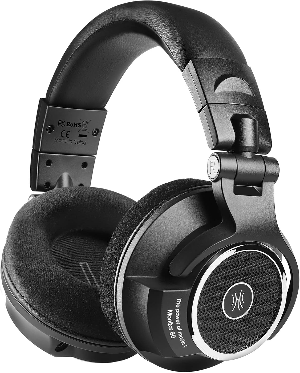 OneOdio Monitor 80 Open Back Headphones- Studio Headphones for Mixing Mastering Editing, 250 Ohm, Velour Earmuffs, Sound Isolation