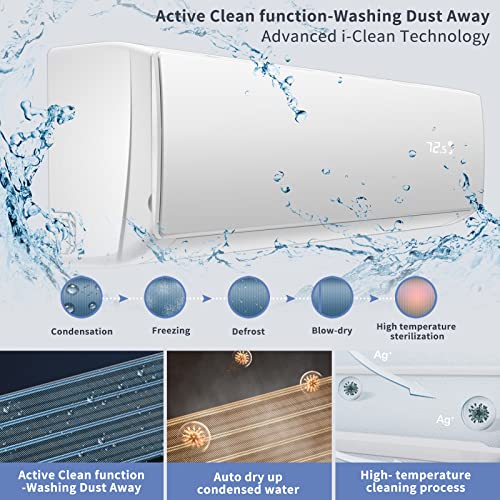 Pasapair Ductless Mini Split Air Conditioning System Multimode Split Air Conditioner With Installation Kit