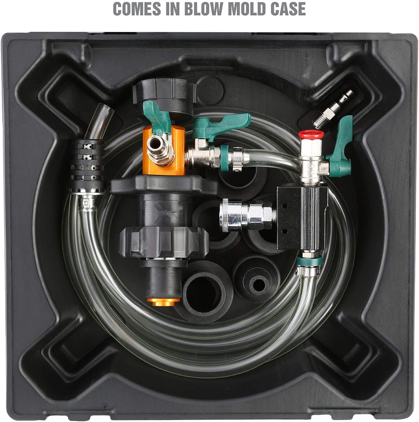OEMTOOLS 24444 Coolant System Refiller Kit, 5 Adapters, Eliminate Trapped Air, Test Radiator and Heating Core Lines for Leaks