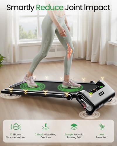 13% 6-Level Walking Pad with Auto Incline - Treadmill with Auto Incline and Remote Control