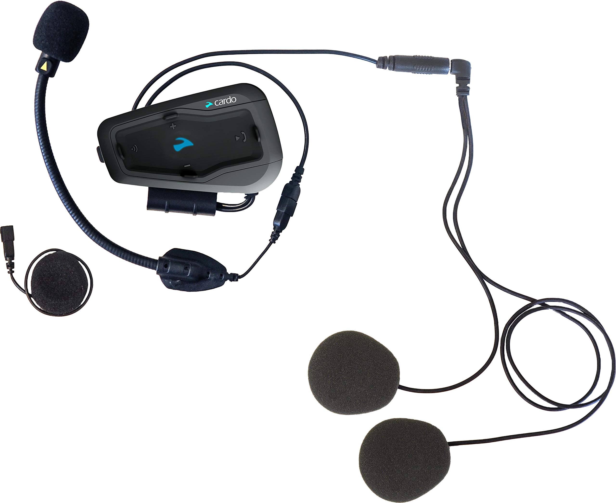 Cardo Systems Single Freecom 2+ Bluetooth Headset with Automatic Volume Control Mobile Conferencing and Can Charge While Riding FRC2P001