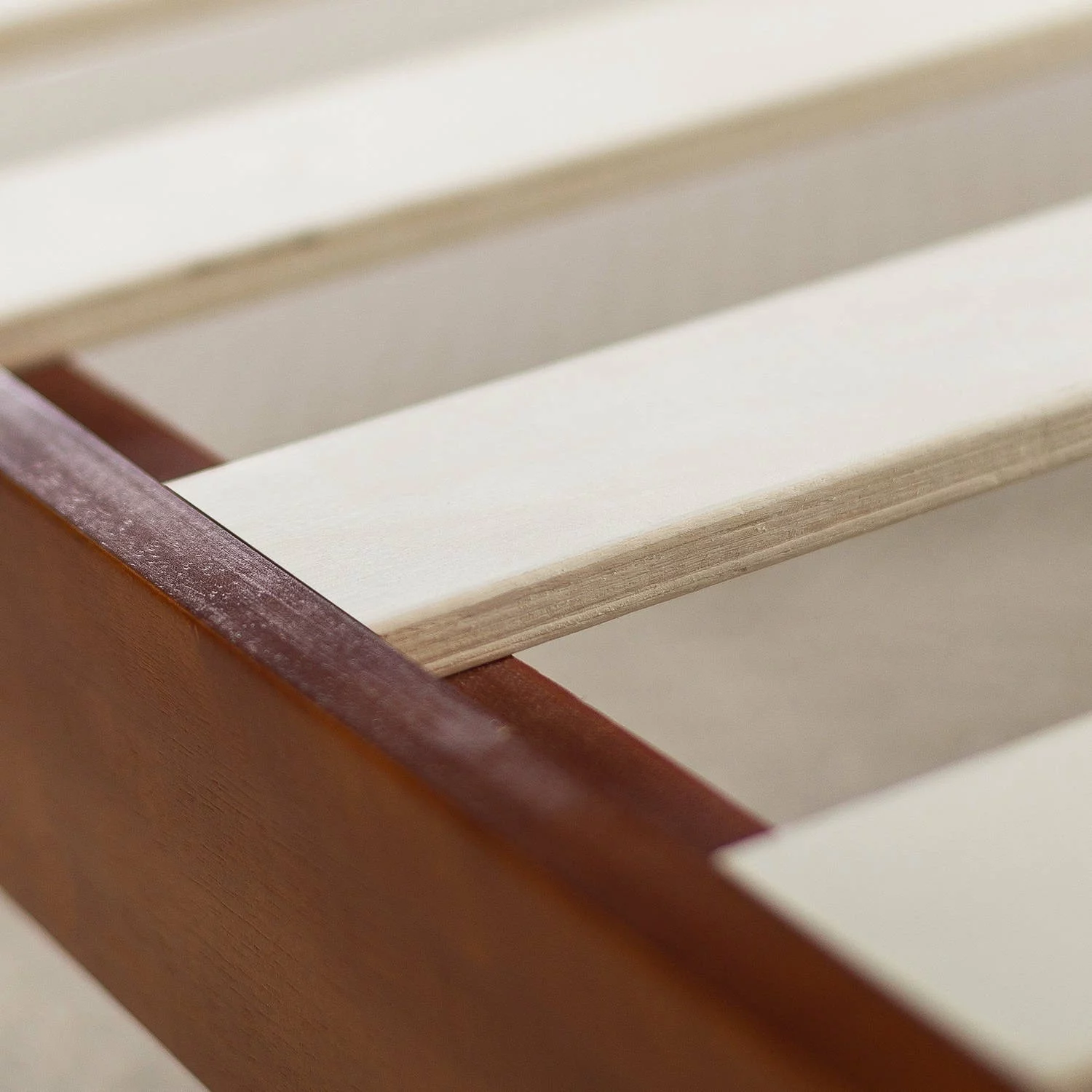 Zinus Wen 12" Deluxe Wood Platform Bed Frame, Cherry, Full