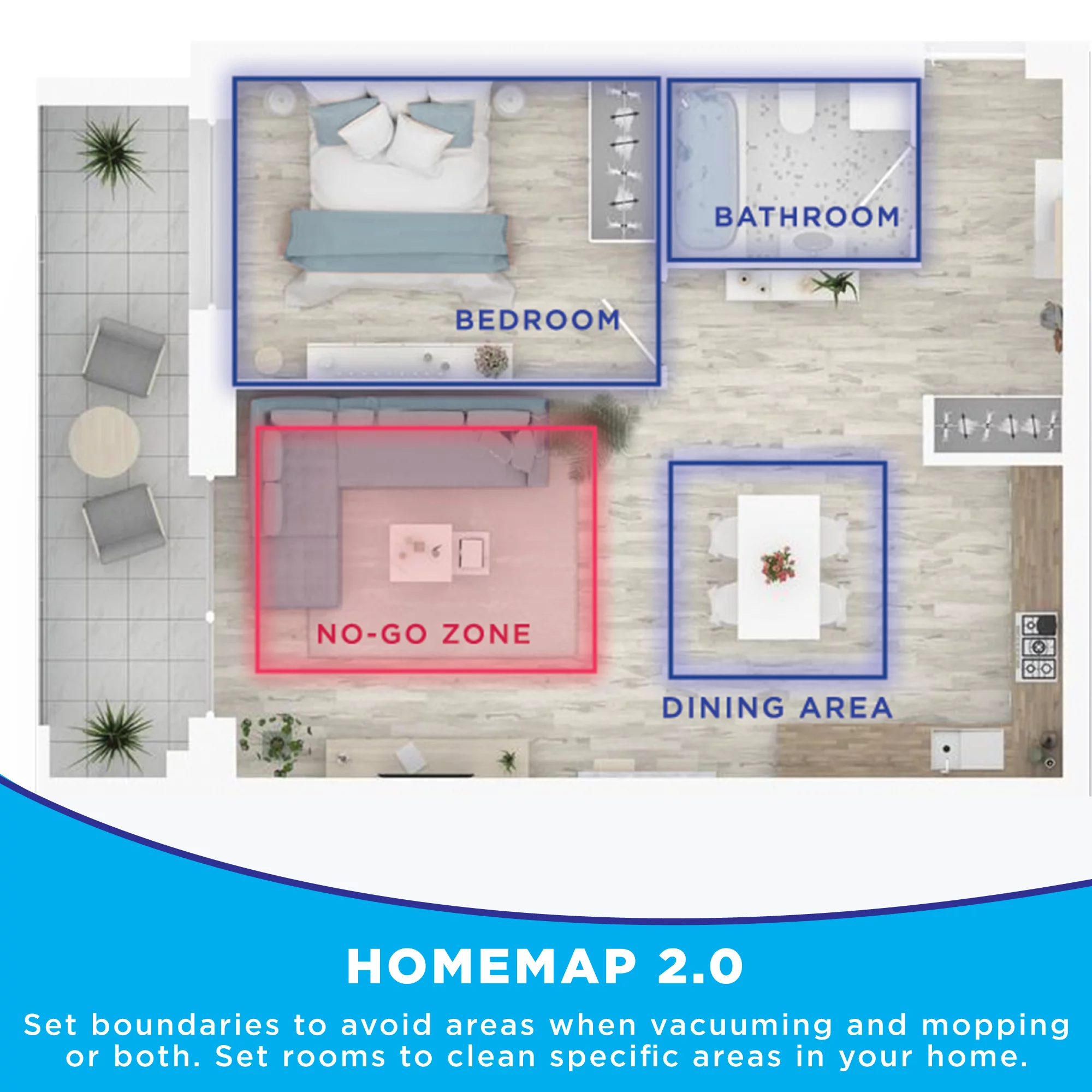iHome AutoVac Luna Pro New 3-in-1 Robot Vacuum and Vibrating Mop with Auto Empty Base