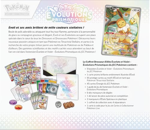 Pokemon Scarlet & Purple Elite Trainer Set - Prismatic Evolutions of The Pokemon TCG (1 Fully Illustrated Promo Card