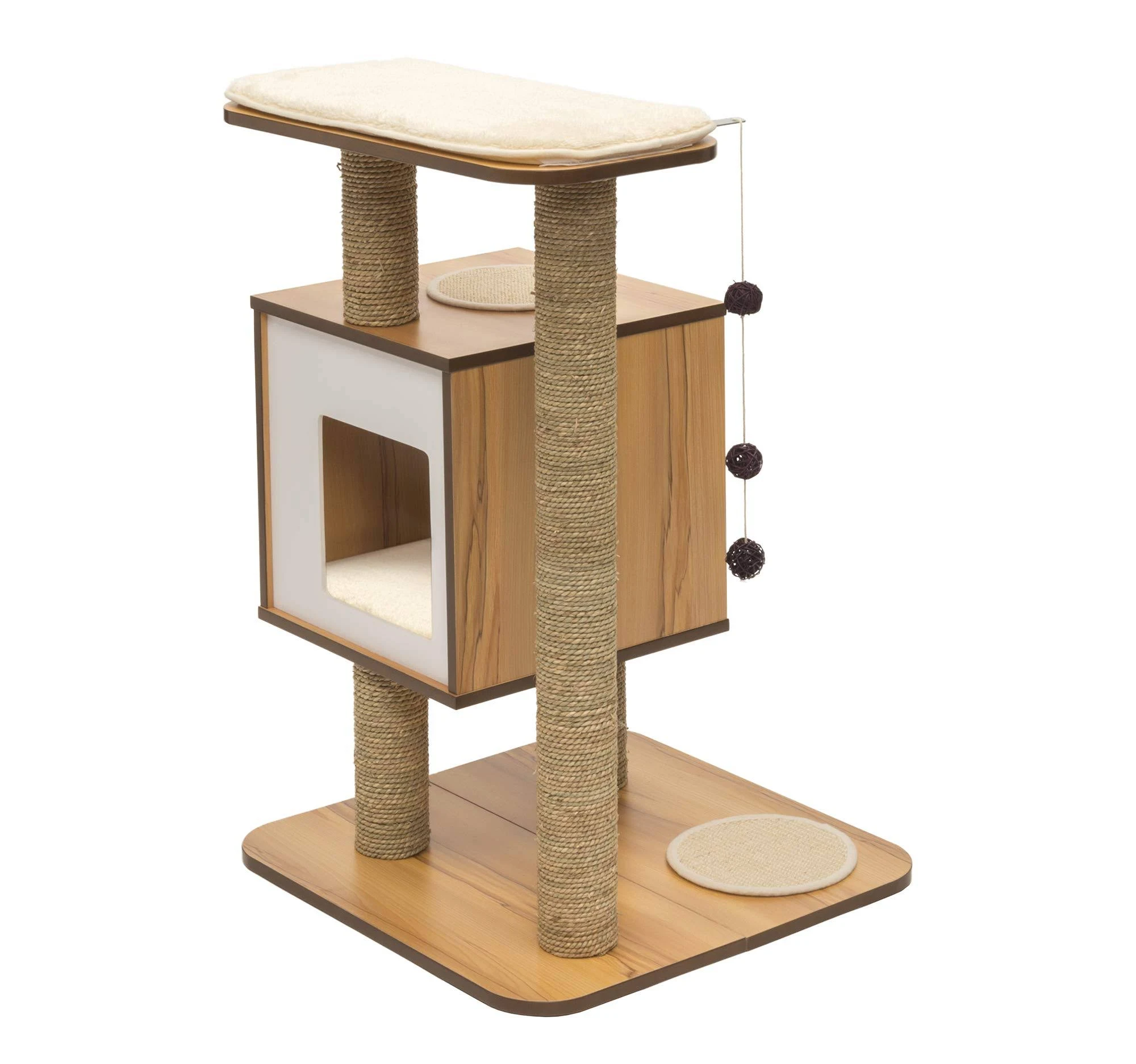 Vesper Cat Furniture, Base, Walnut
