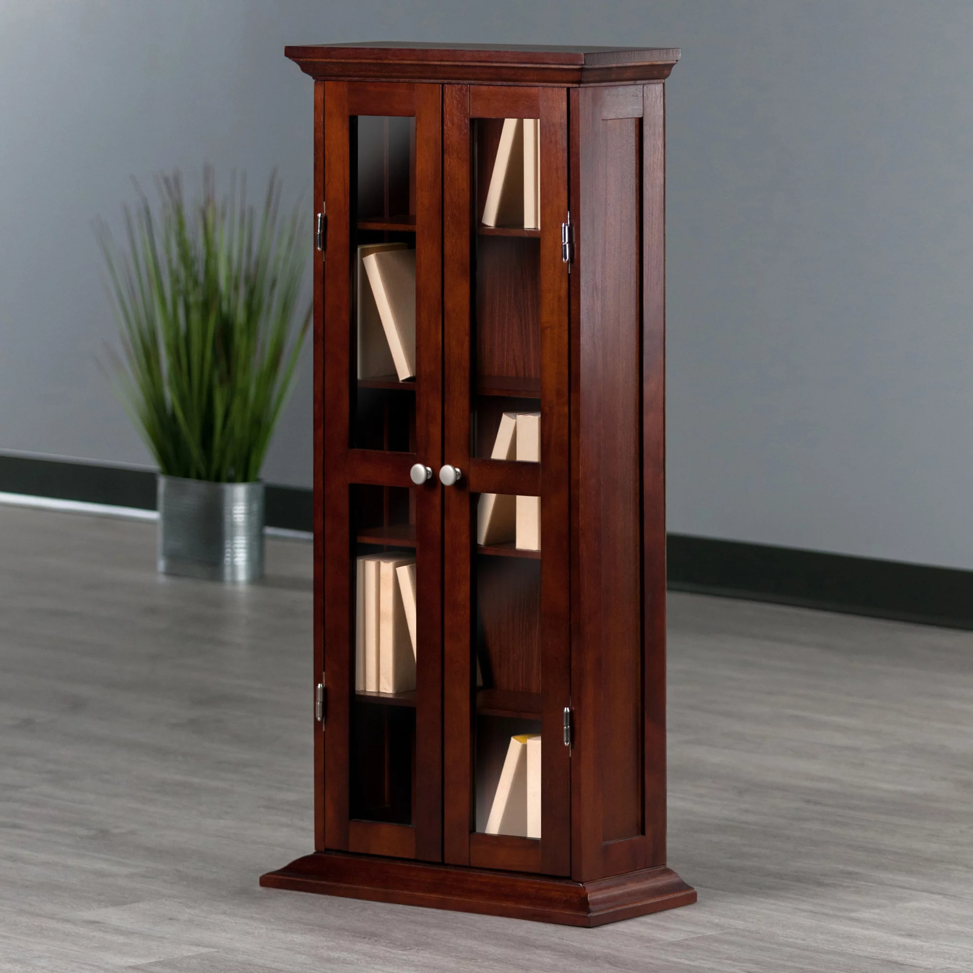 Winsome Wood Holden Media Cabinet, Walnut Finish