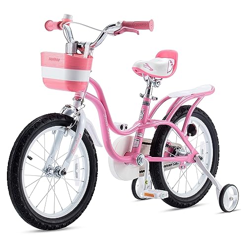 Royalbaby Princess Girls Kids Bike 12 14 16 18 20 Inch Children Bicycle with Basket for Age 3-12 Years
