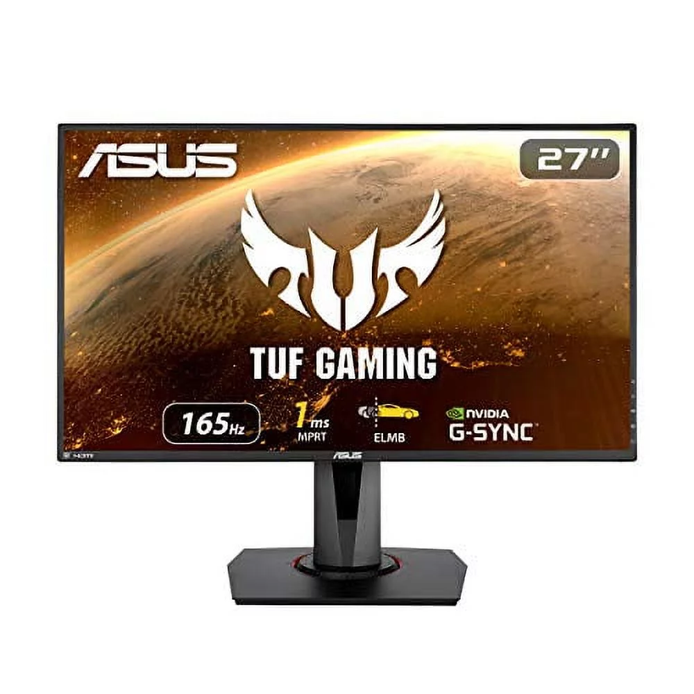 ASUS TUF Gaming 27" 1080P Monitor (VG279QR) - Full HD, IPS, 165Hz (Supports 144Hz), 1ms, Extreme Low Motion Blur, G-SYNC Compatible, Shadow Boost