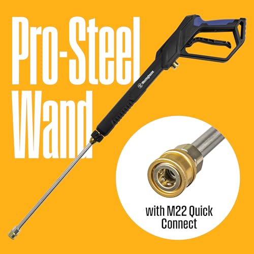 Westinghouse WPX3000e Electric Pressure Washer, 3000 Max PSI and 1.76 Max GPM, Induction Motor, Onboard Soap Tank, Spray Gun and Wand, 5 Nozzle Set