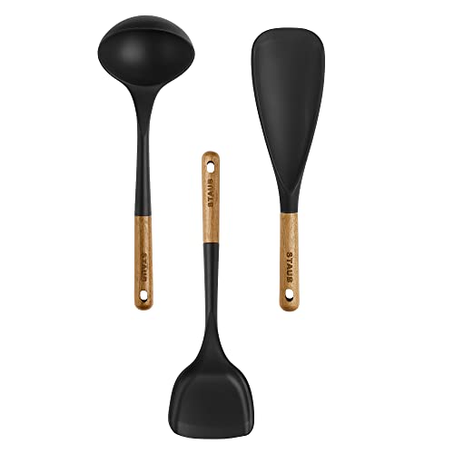 Staub Silicone Cooking Utensils, 11, Black