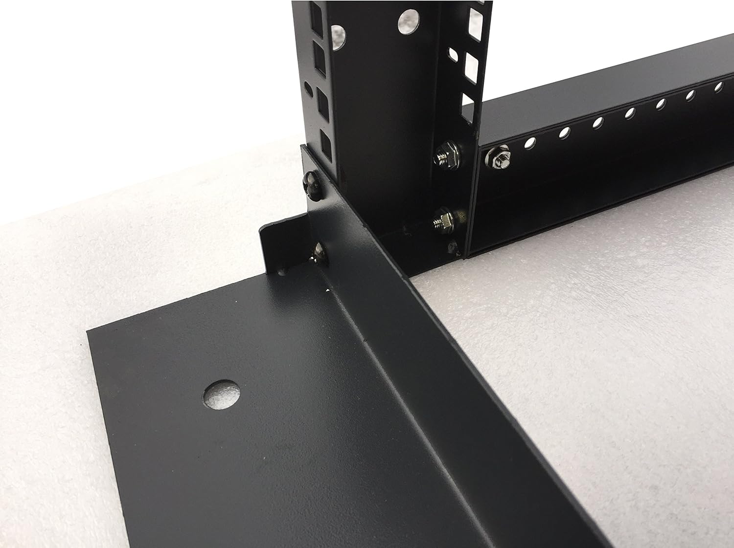Sysracks 18U 4 Post Open Frame 19 inch Network Server Rack Relay Cabinet Adjustable Depth 24"-37"
