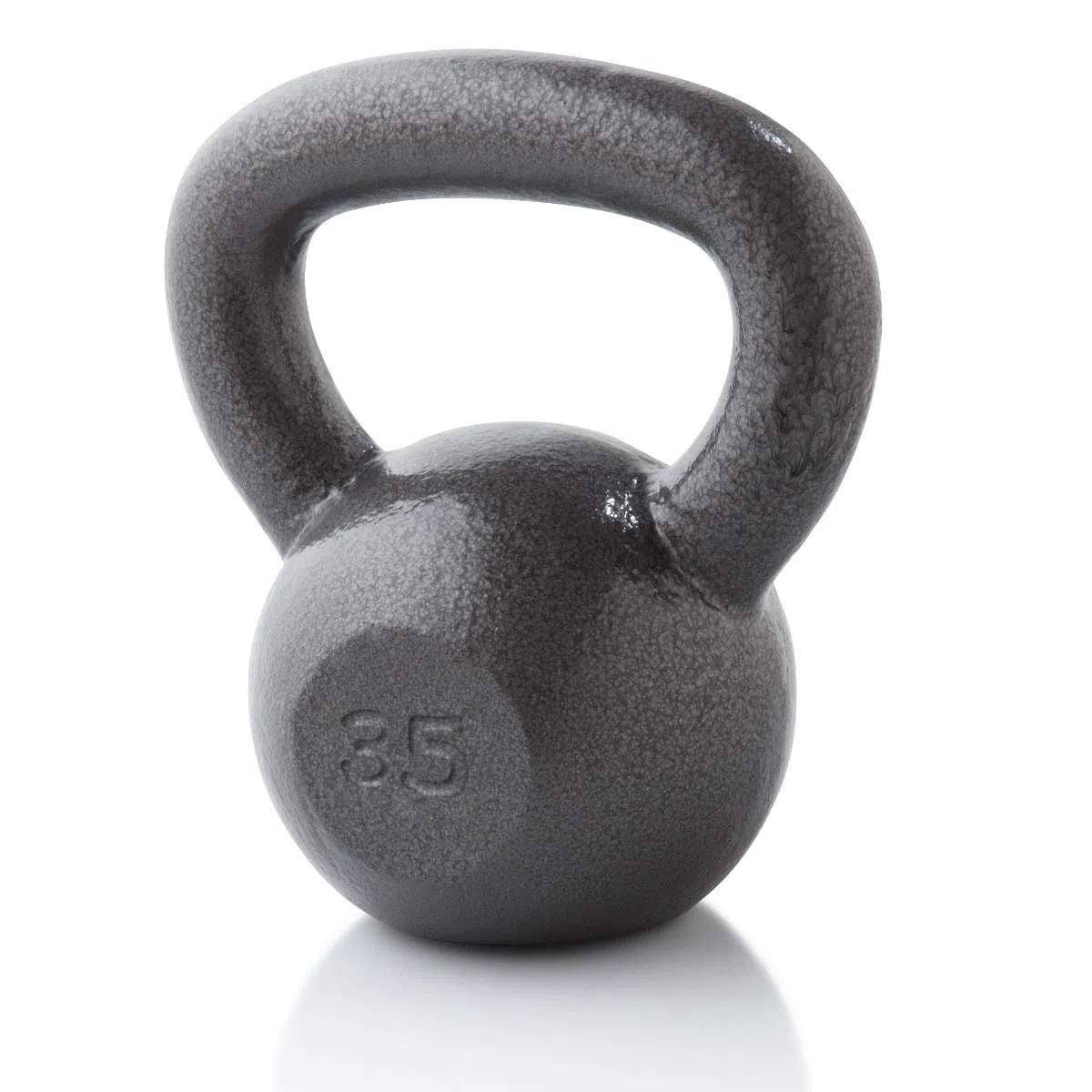 Weider Cast Iron Kettlebell, with Hammertone Finish 10lbs - 35 lbs