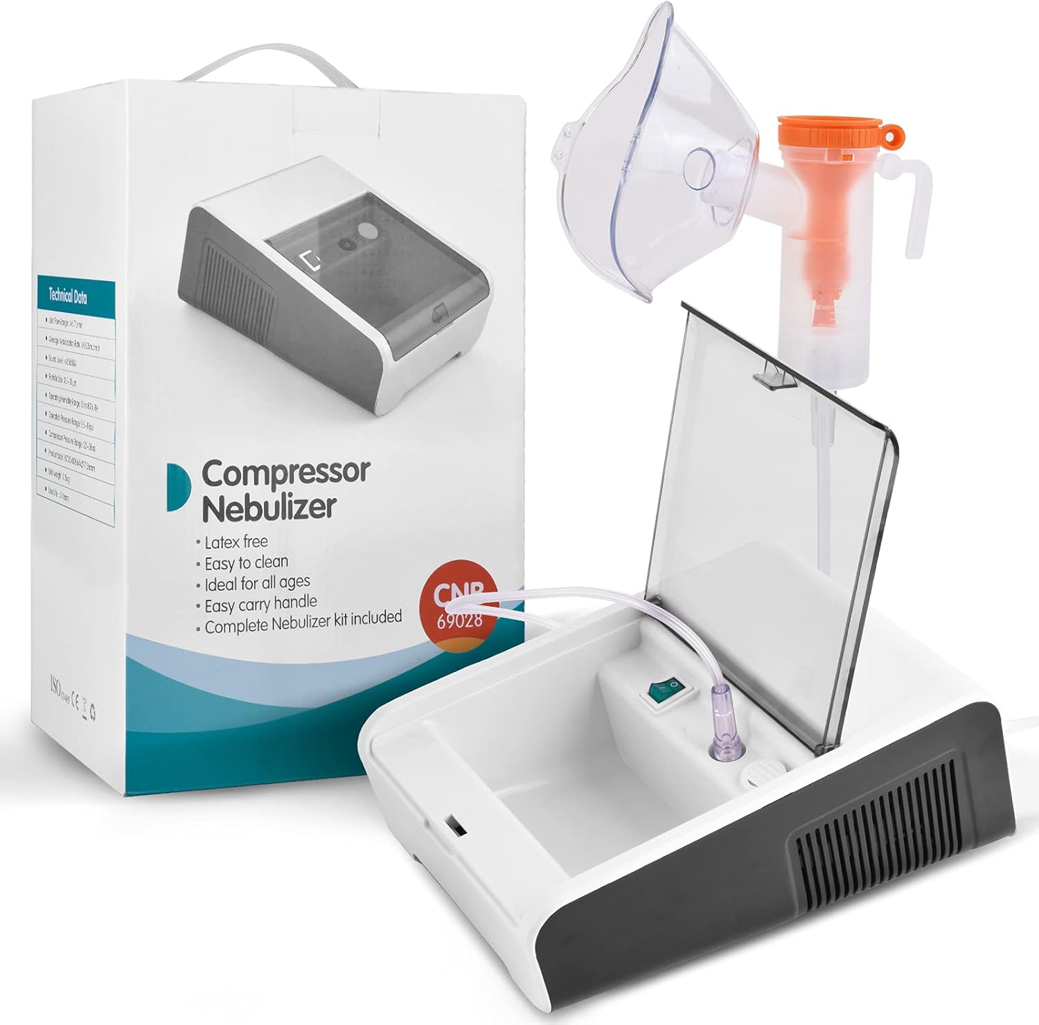 Home Portable Nebulizer - Handheld Compressor Jet Nebulizer Machine - Personal Inhalers for Breathing Problems