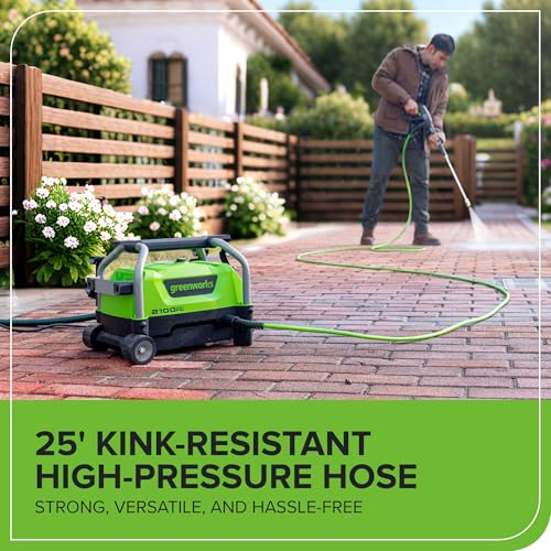 Greenworks 2000 PSI 1.2 GPM Pressure Washer (Open Frame GPW2003) GPW2003