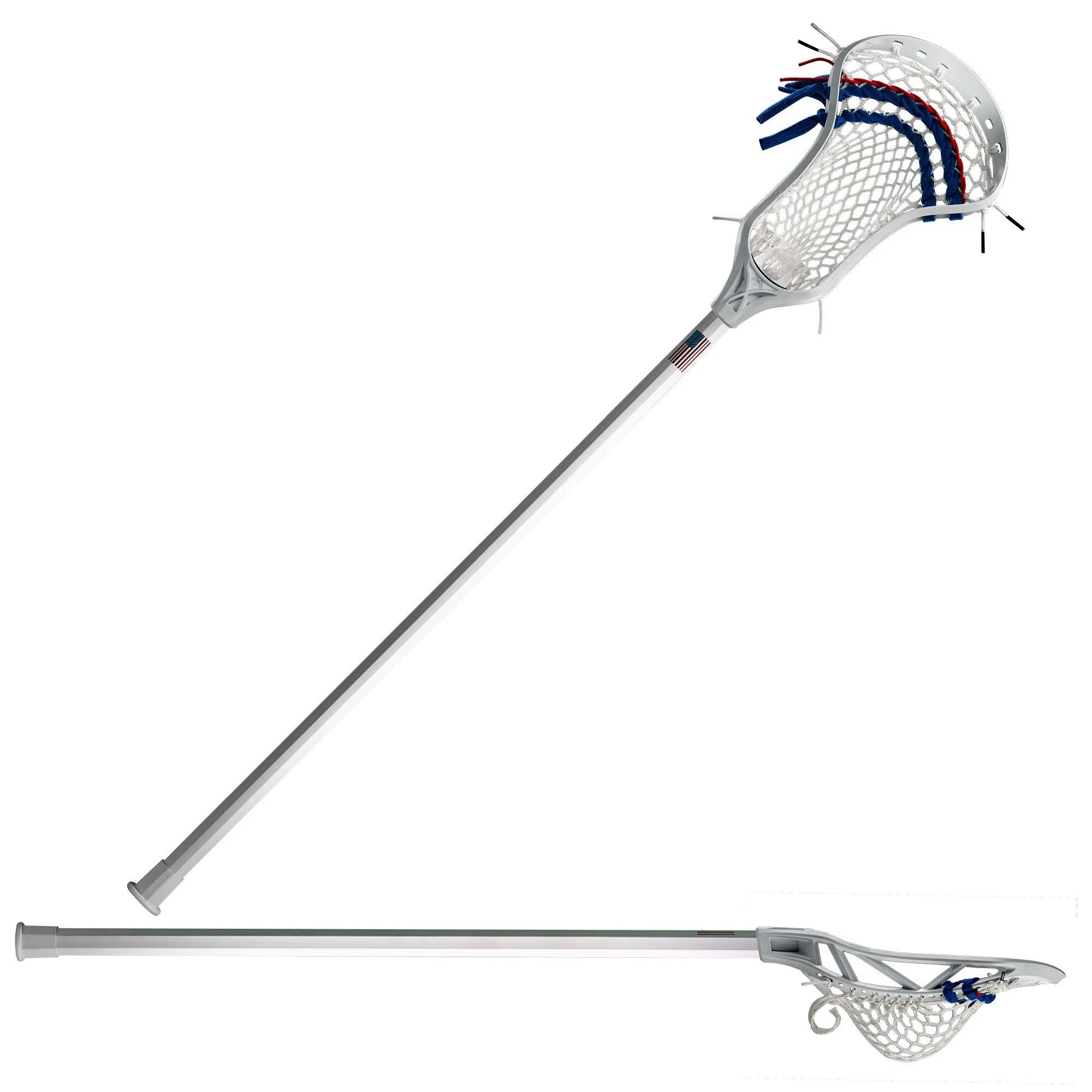 East Coast Dyes Men&s Mirage on CF5 Complete Lacrosse Stick, White