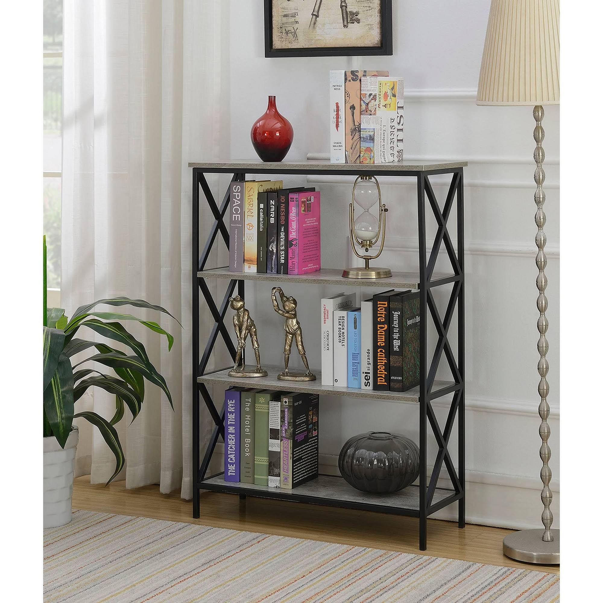 42x22 Tucson 4 Tier Bookcase Faux Birch - Breighton Home