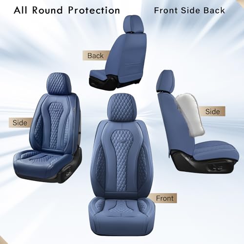 Coverado Seat Covers, Car Seat Covers Full Set, Black Car Seat Cover, Car Seat Covers Front Seats Back Seat Cover, Waterproof Car Seat Cushion