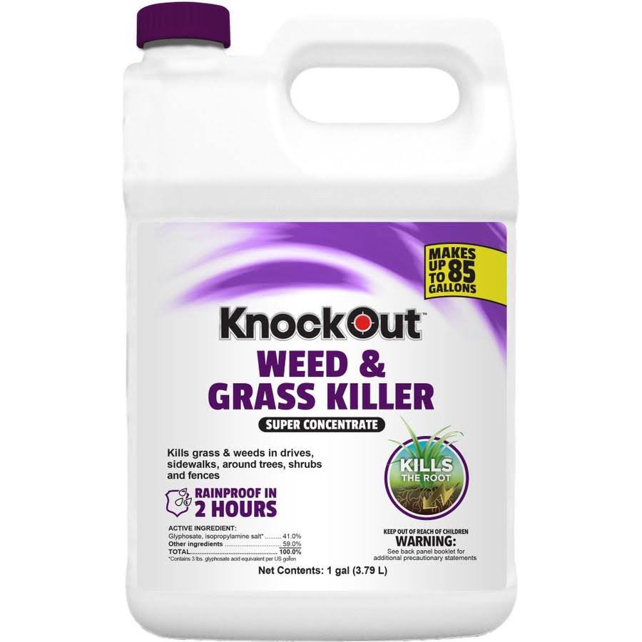 Knockout Weed u0026 Grass Killer 41% Super Concentrate Purple 4ea/1 Gal