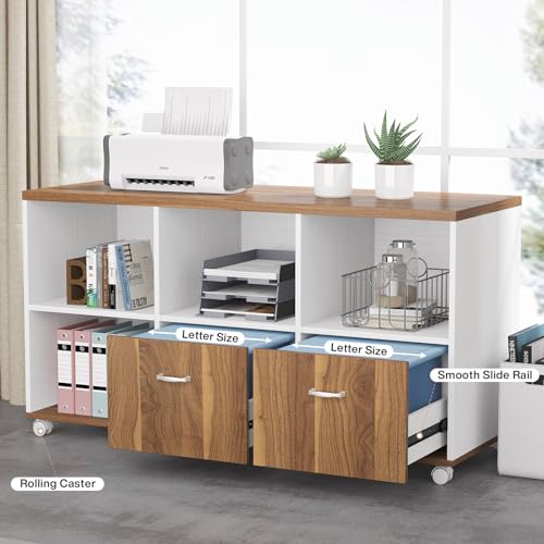 Tribesigns 63 inches Executive Desk and 47" lateral File Cabinet
