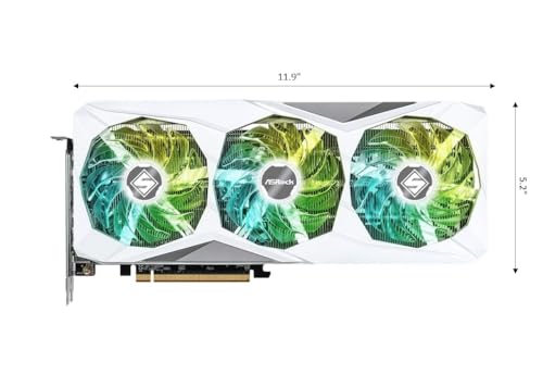 ASRock AMD Radeon RX 7700 XT Challenger 12GB GDDR6 192-bit 0dB Silent Cooling 7680 x 4320 DisplayPort HDMI LED Indicator 18Gbps Dual Fan Graphics Card