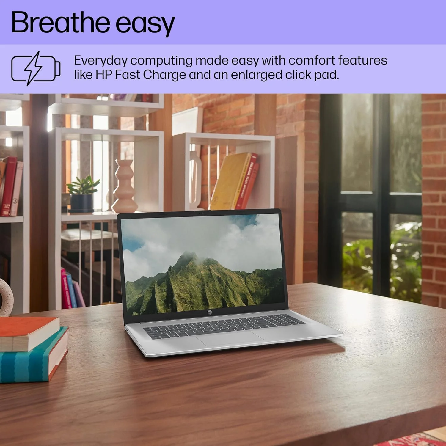 HP 17.3" FHD Laptop for Business and Students - with Office Lifetime License, AMD Ryzen 5 7430U, Wi-Fi 6, Windows 11 Pro (32GB RAM | 1TB SSD)