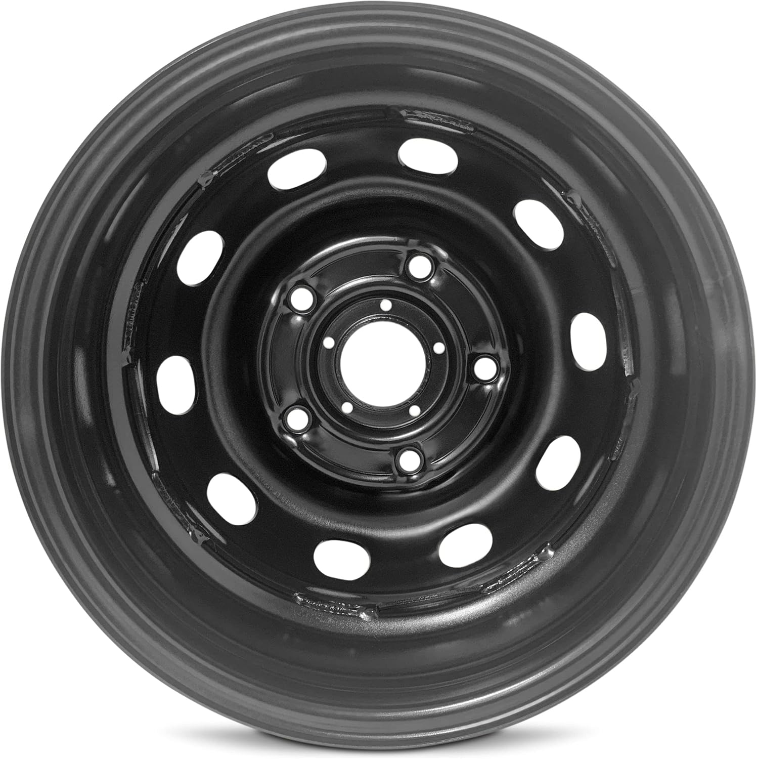 Road Ready Car Wheel for 2015-2021 Ford Transit 150 16 inch 5 Lug Black Steel Rim Fits R16 Tire - Exact OEM Replacement - Full-Size Spare