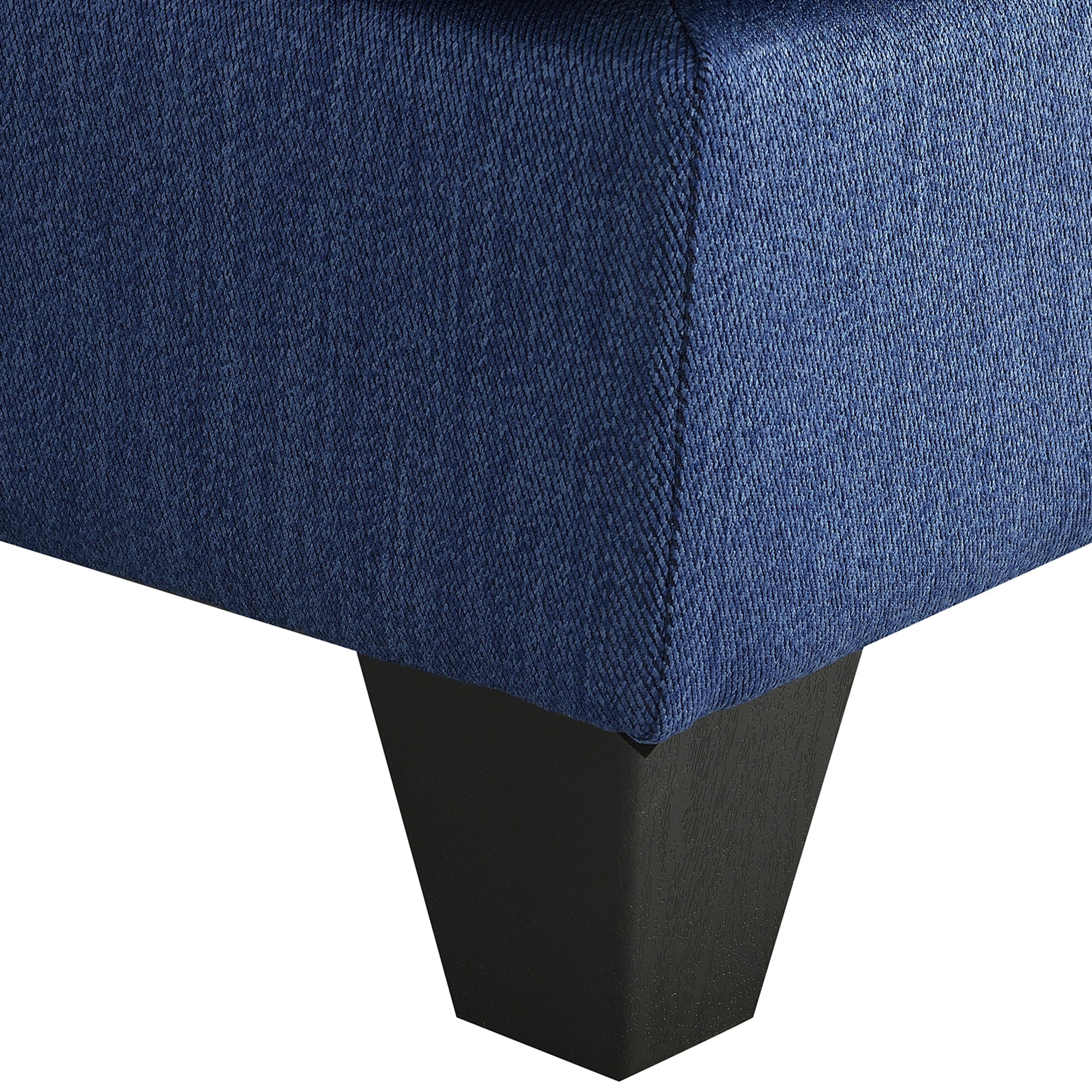Vortex 7-seat Linen Fabric L-shaped Sectional Sofa - Blue