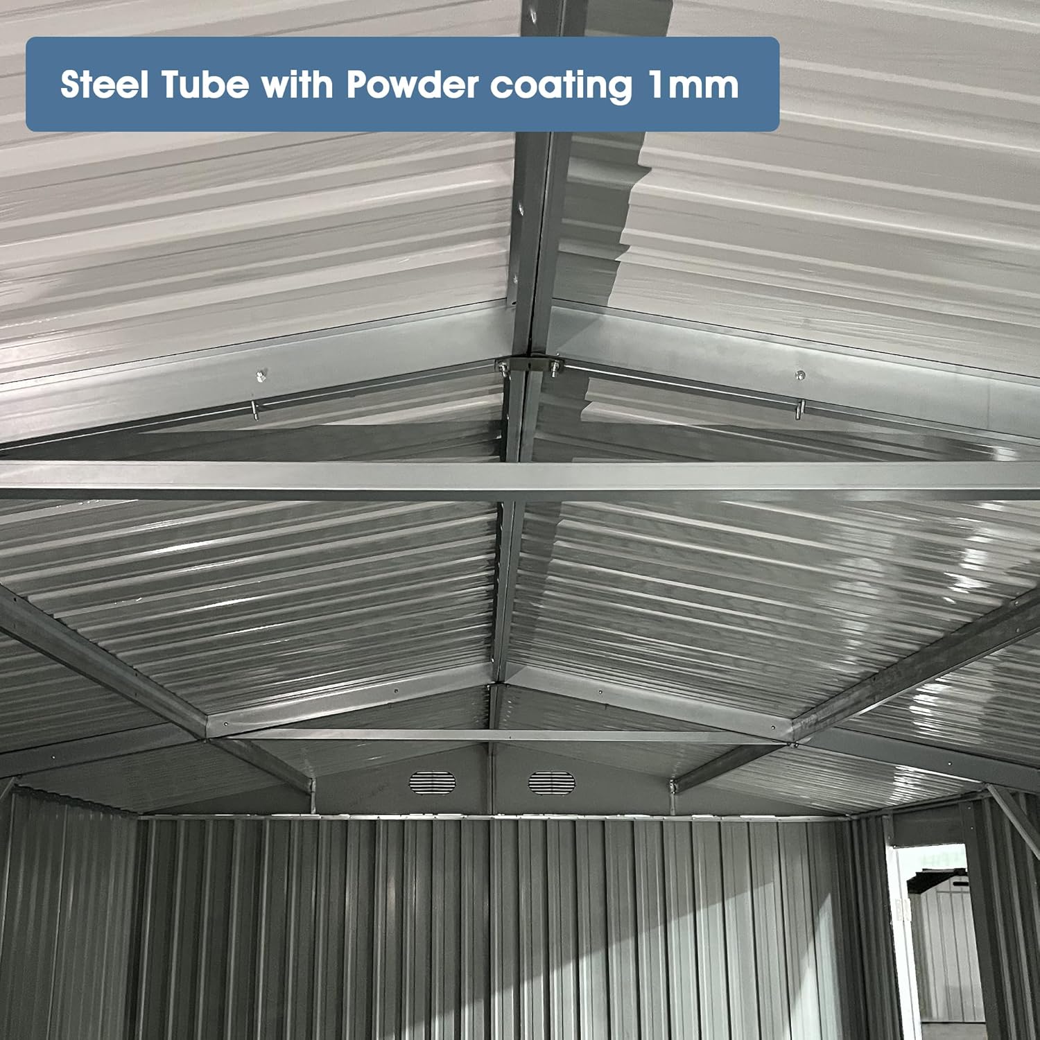 Chery Industrial Heavy-Duty Metal Garage Shed 20'x10'