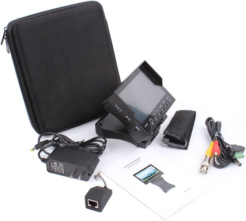 Camonity Handheld 4.3 TFT LCD Audio Video Security CCTV Analog Camera Tester 12V Output RJ45 Cable Test Monitor Pack of 2