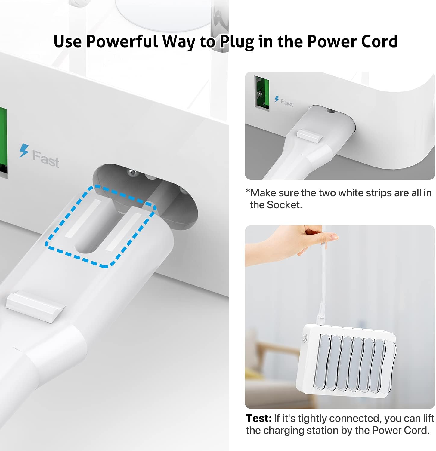 SooPii Charging Station for Multiple Devices, 4-Port Charger Station with 6 Mixed Charging Cables Included,for Phones, Tablets