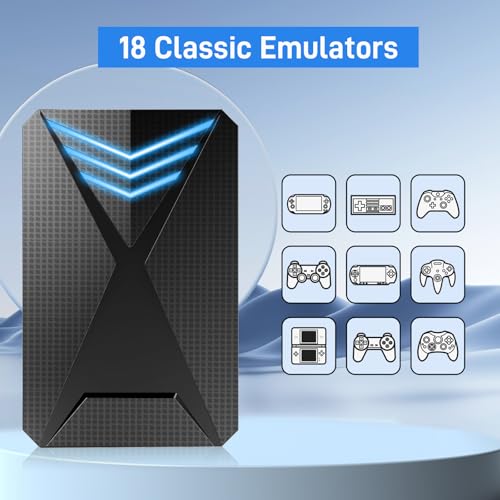 Retro Game Console Hard Drive 2T, Retro Drive with 18 Emulator Console, 4280 Plug and Play Video Games for PC, Launchbox Hard Drive Emulator, USB 3.0