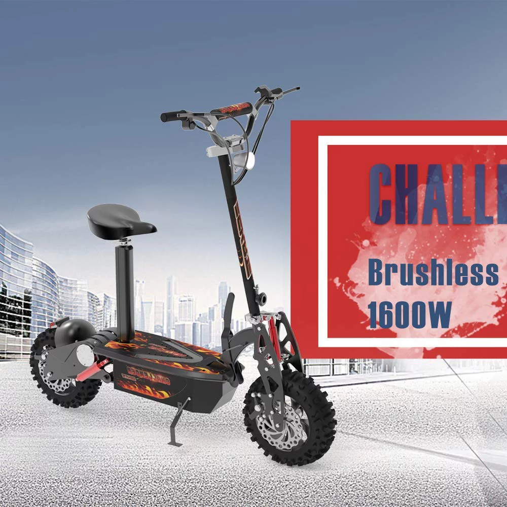 SKRT Electric Scooter Brushlessr 1600W and 1000W 36V Long-Range Battery Foldable Easy Carry Portable Design