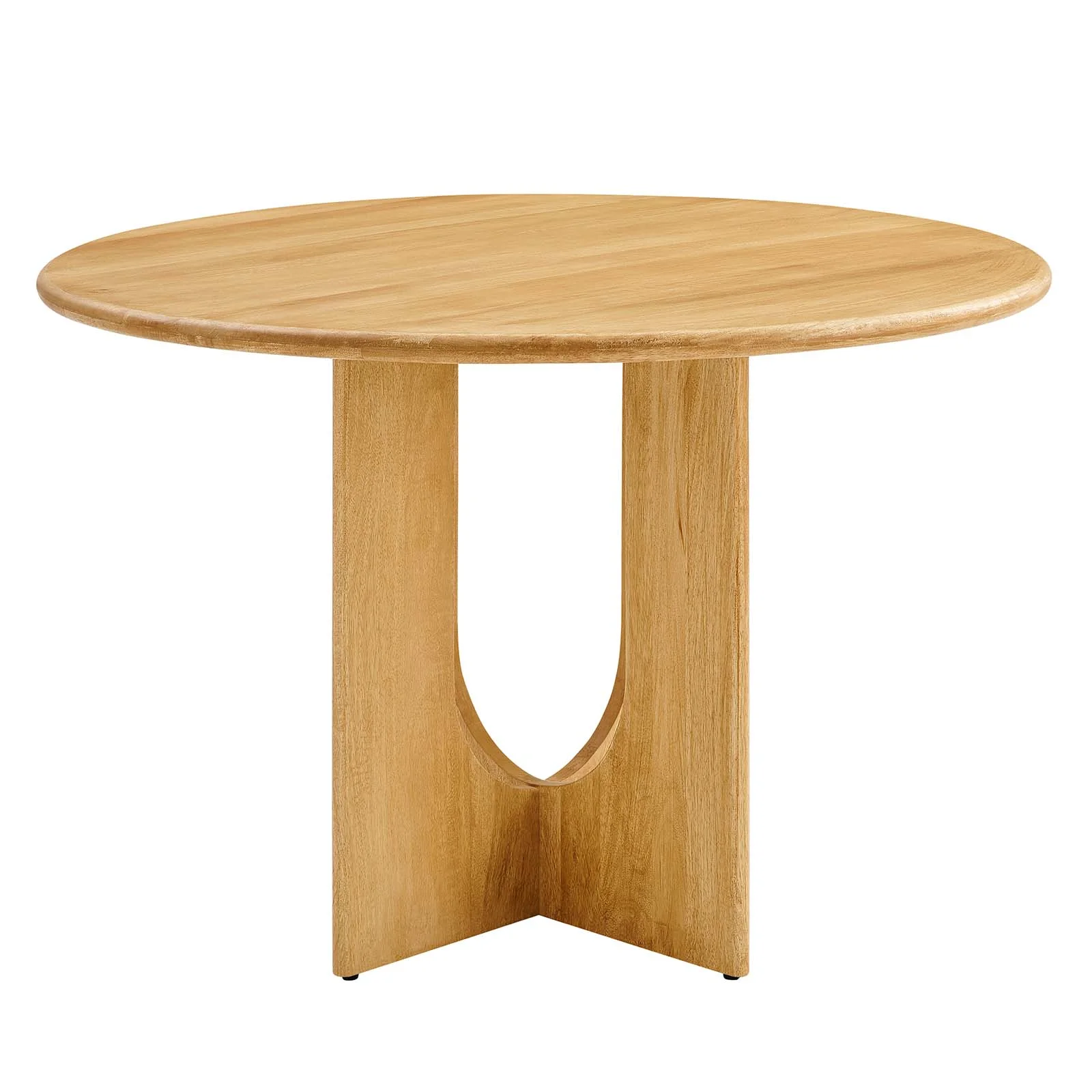 Modway Rivian Round 48" Wood Dining Table in Oak