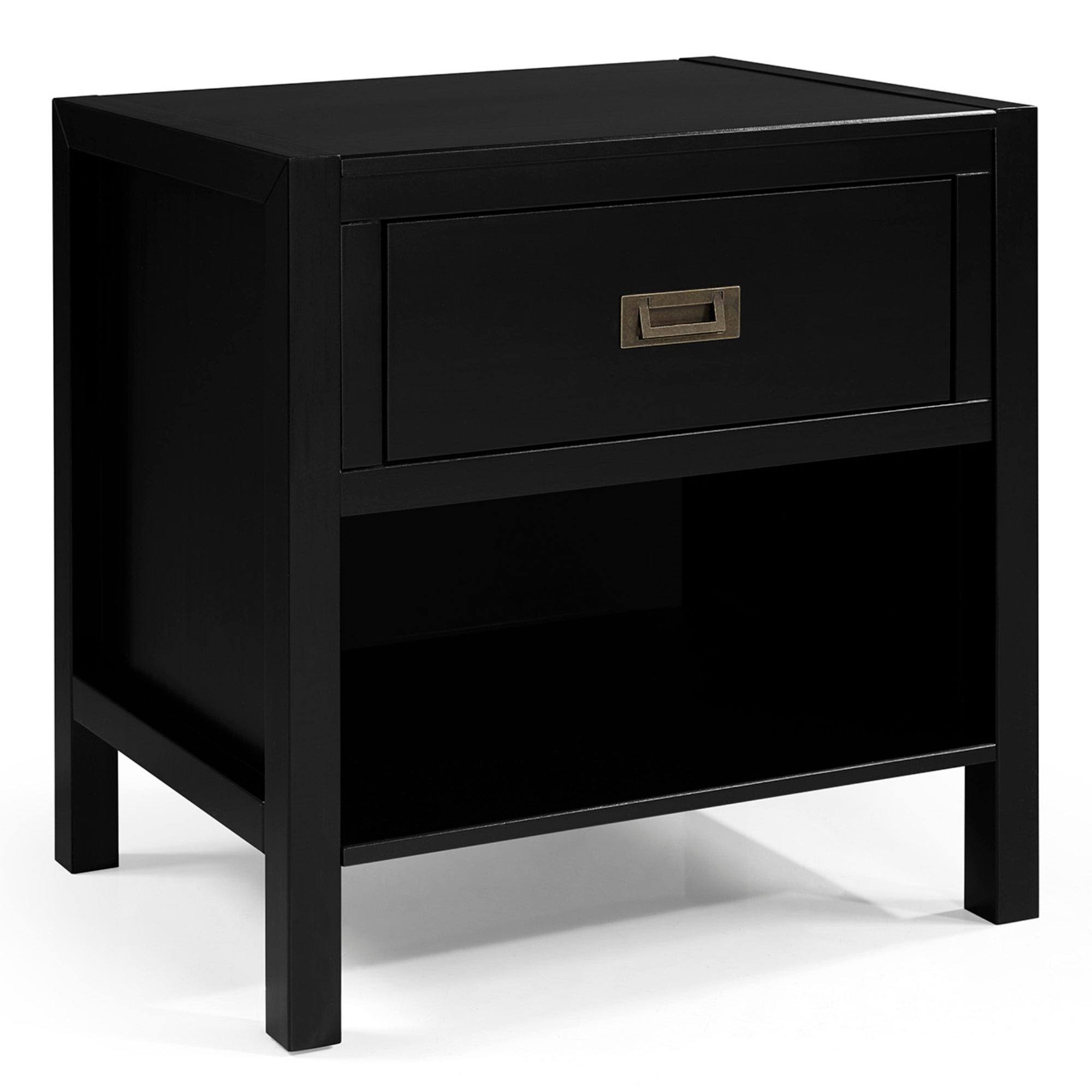 Carson Carrington Modern 1-Drawer Nightstand - Walnut