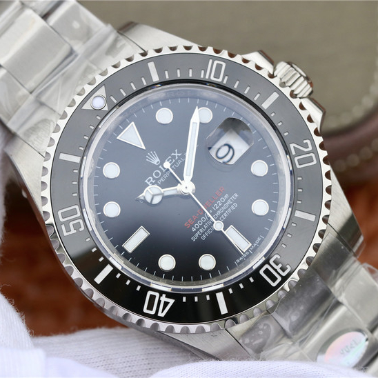 Sea Dweller Silver Black Dial 43mm